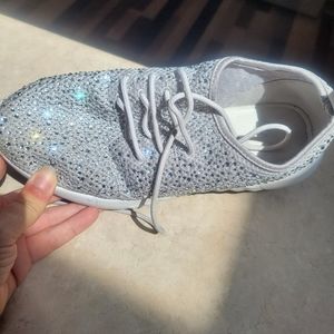 Embellished gym shoes